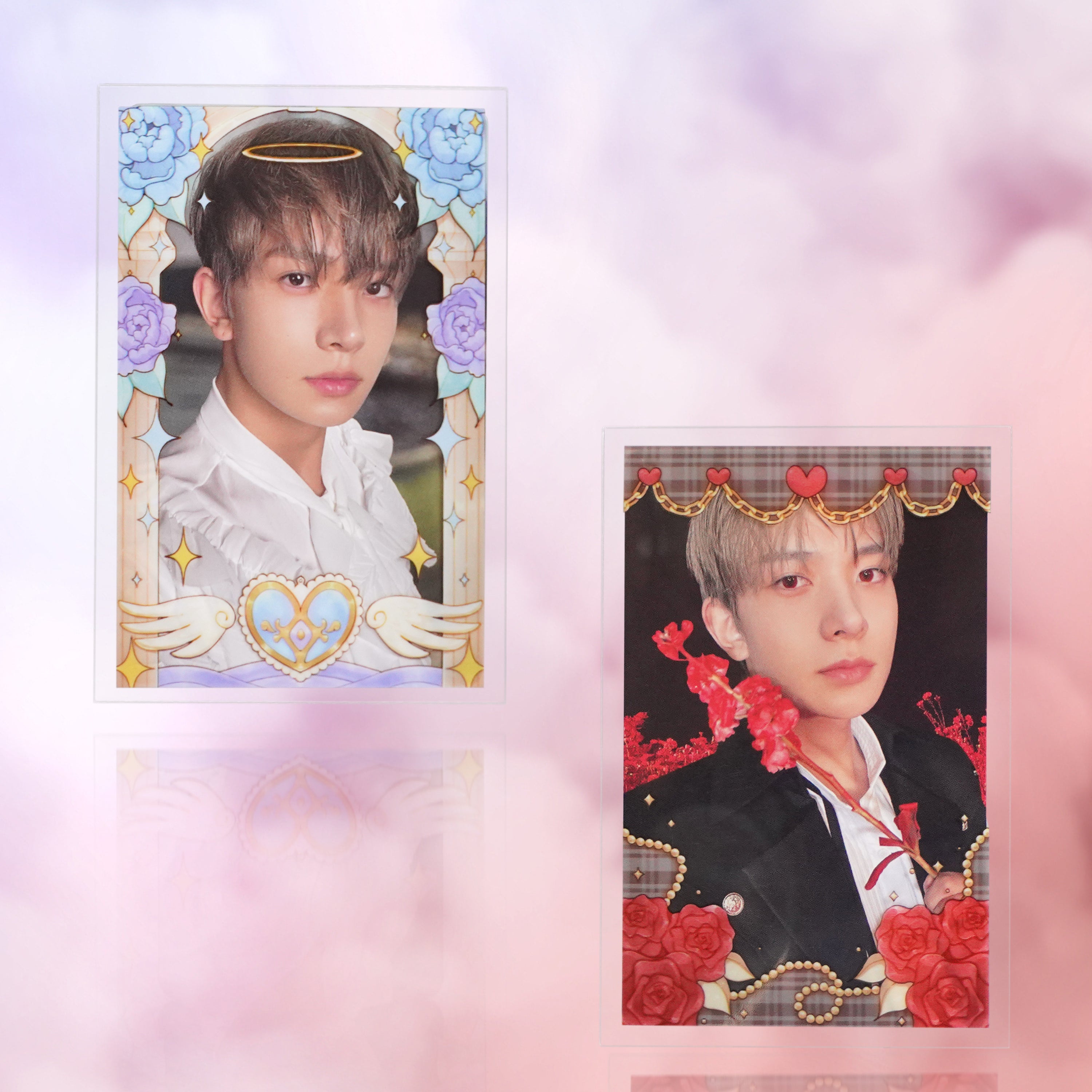 Premium+ Photocard Sleeves - Outer - Roses & Violets