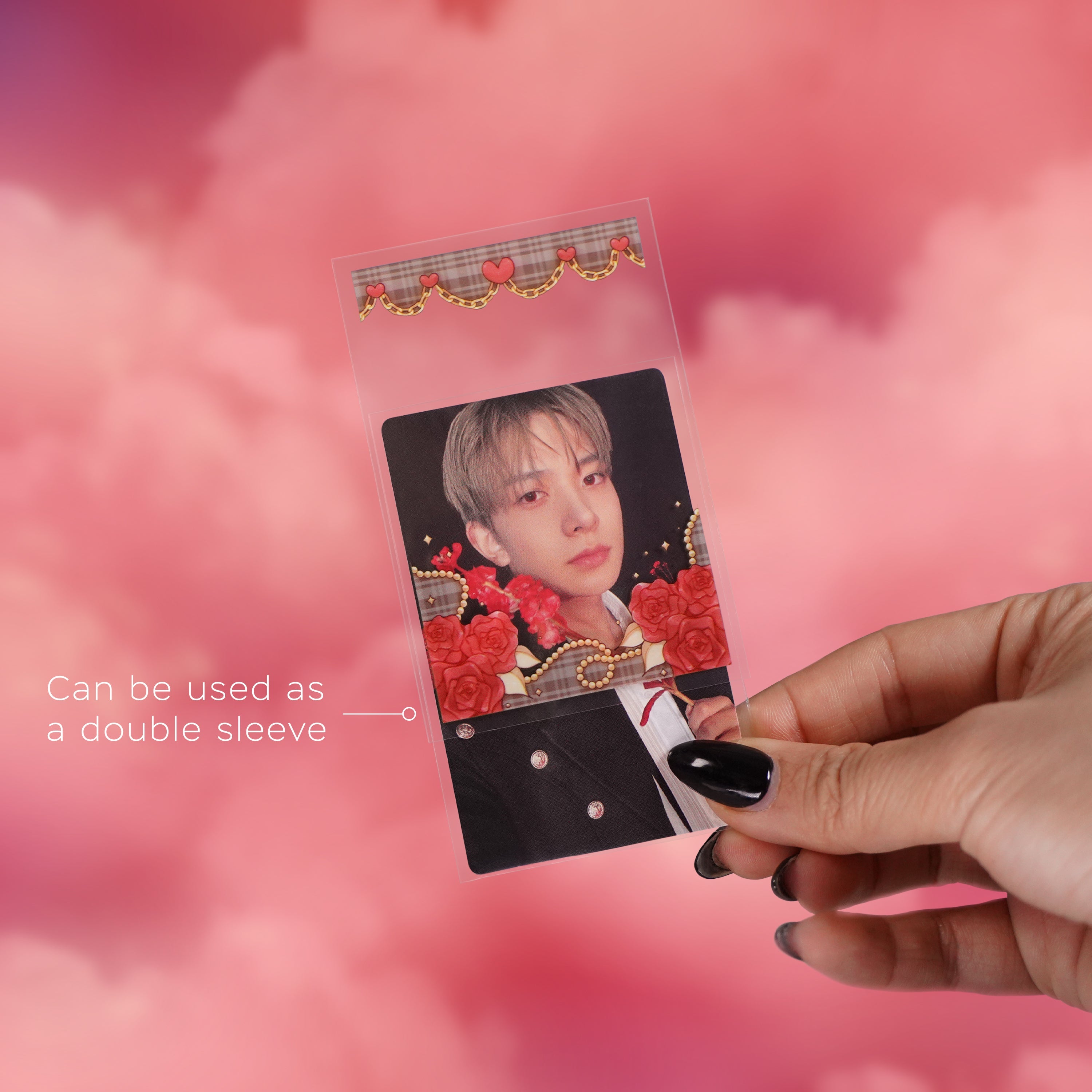 Premium+ Photocard Sleeves - Outer - Roses & Violets