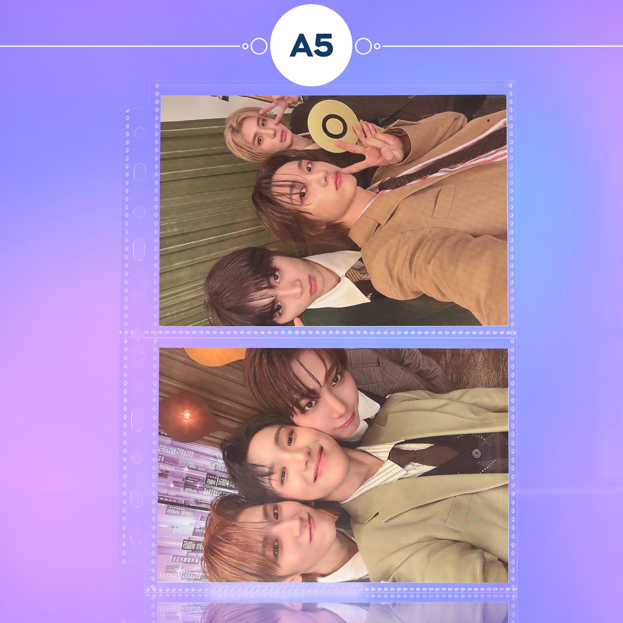 Custom A5 2-Pocket Pages - Postcard - Single Sided