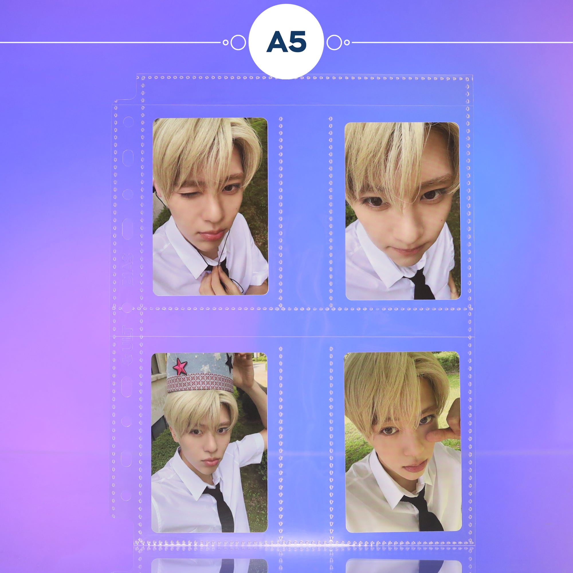 Custom A5 4-Pocket Pages - Double Sleeve - Single Sided