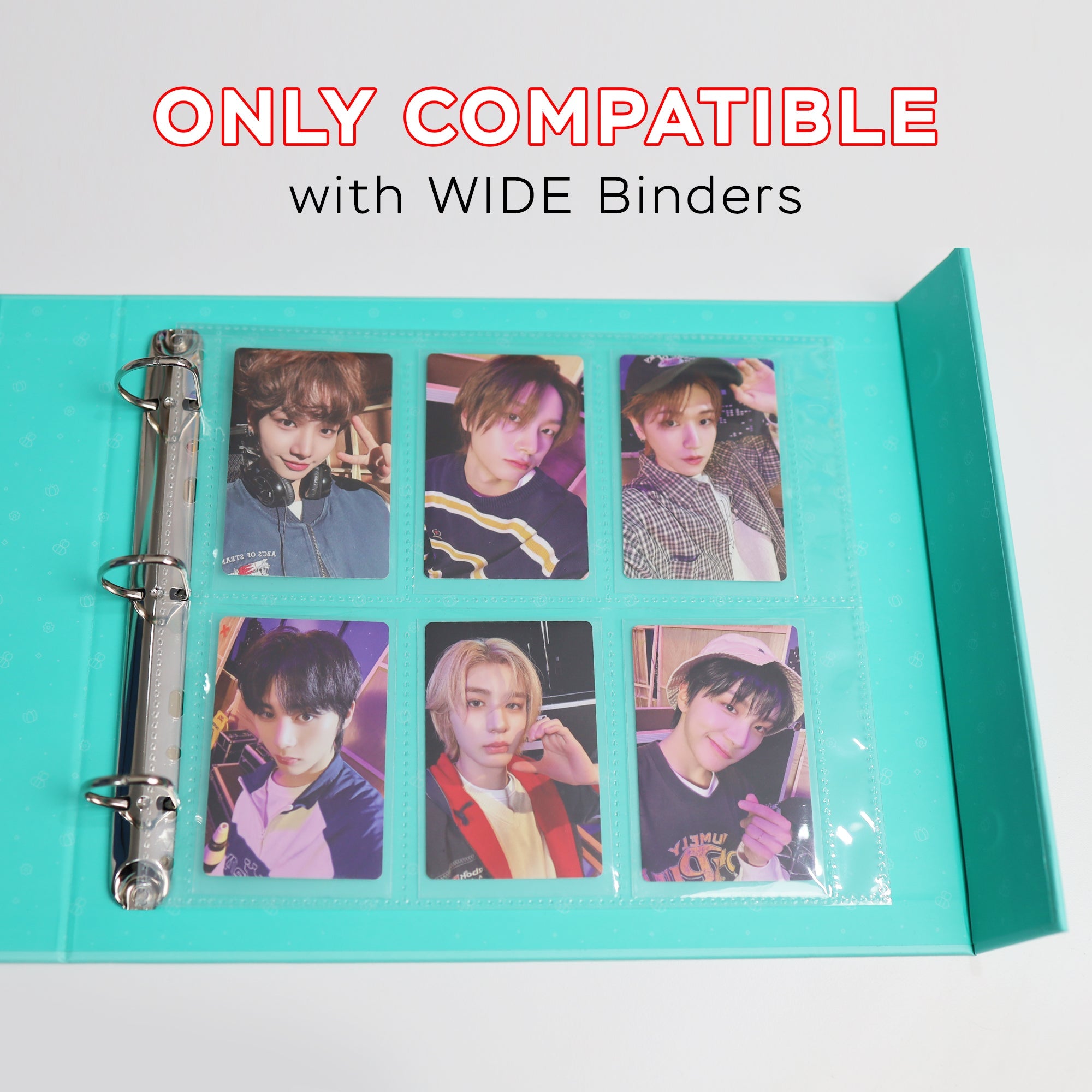 Custom A5 Wide 6-Pocket Pages - Outer Photocard