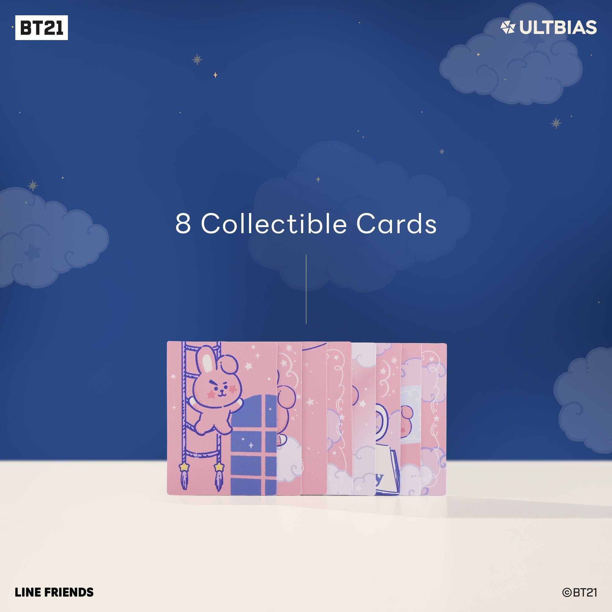 BT21 with ULTBIAS - COOKY - A5 myCOLLECTION - Complete Set