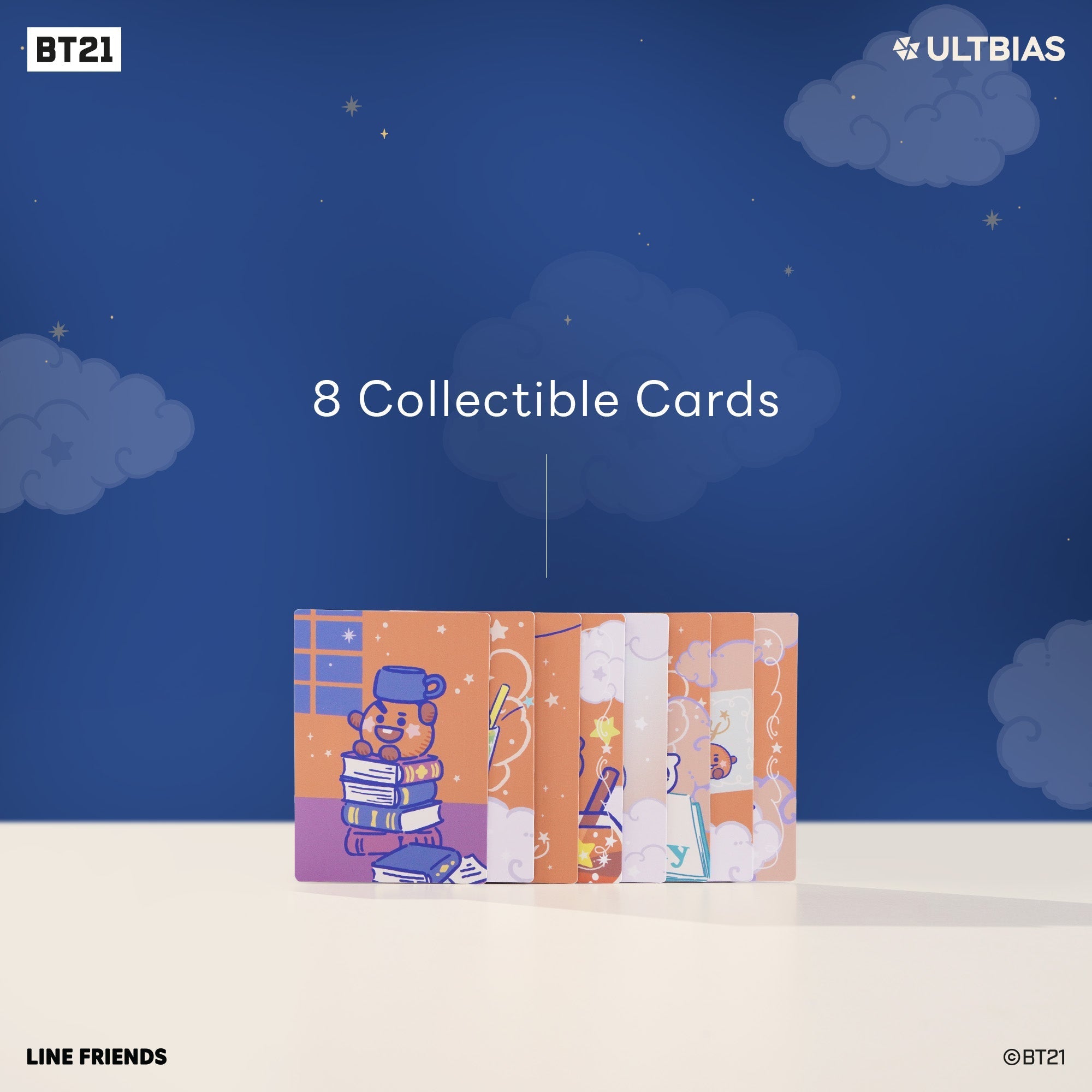 BT21 with ULTBIAS - SHOOKY - A5 myCOLLECTION - Complete Set