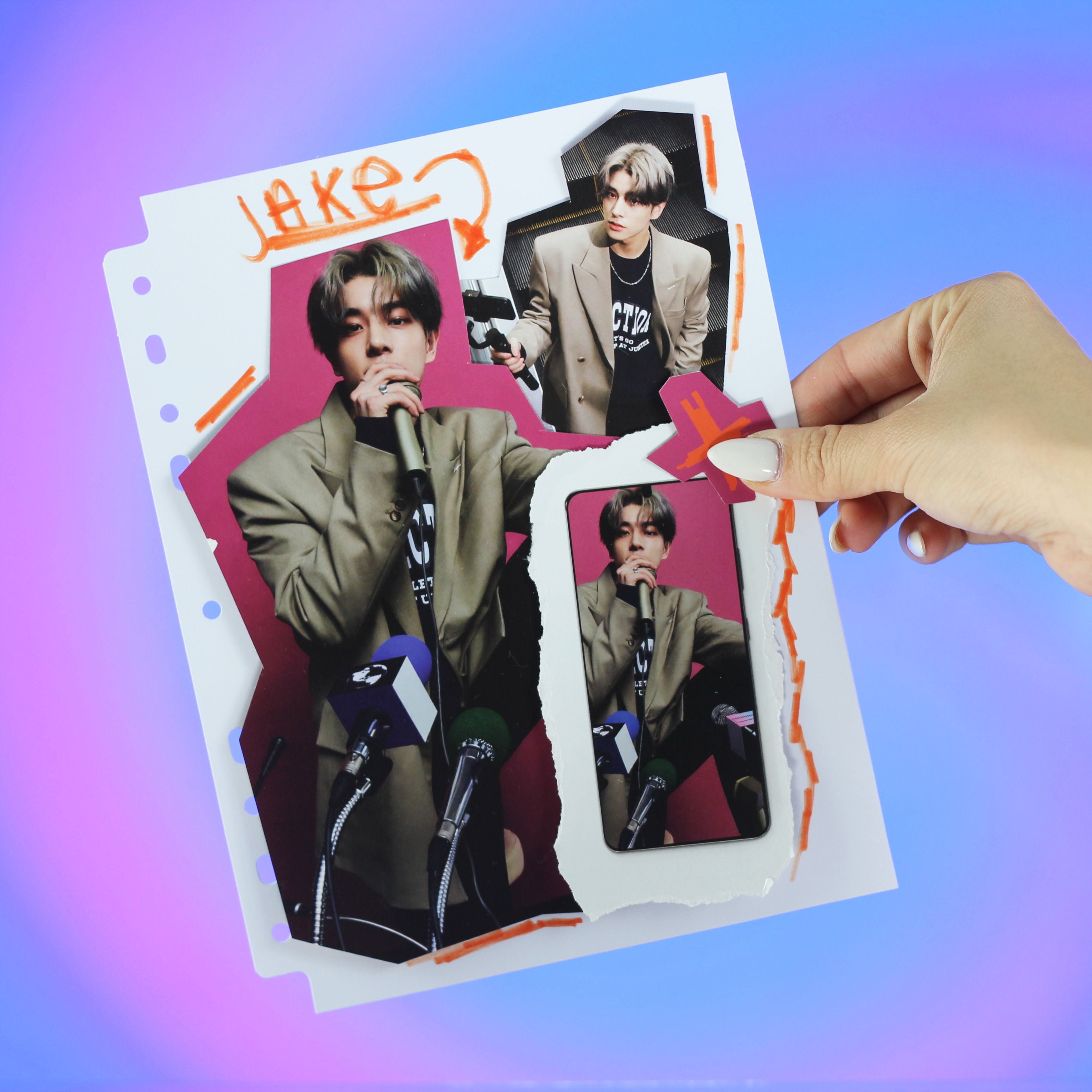 Custom A5 Pages - Blank Pattern - Prism Platinum