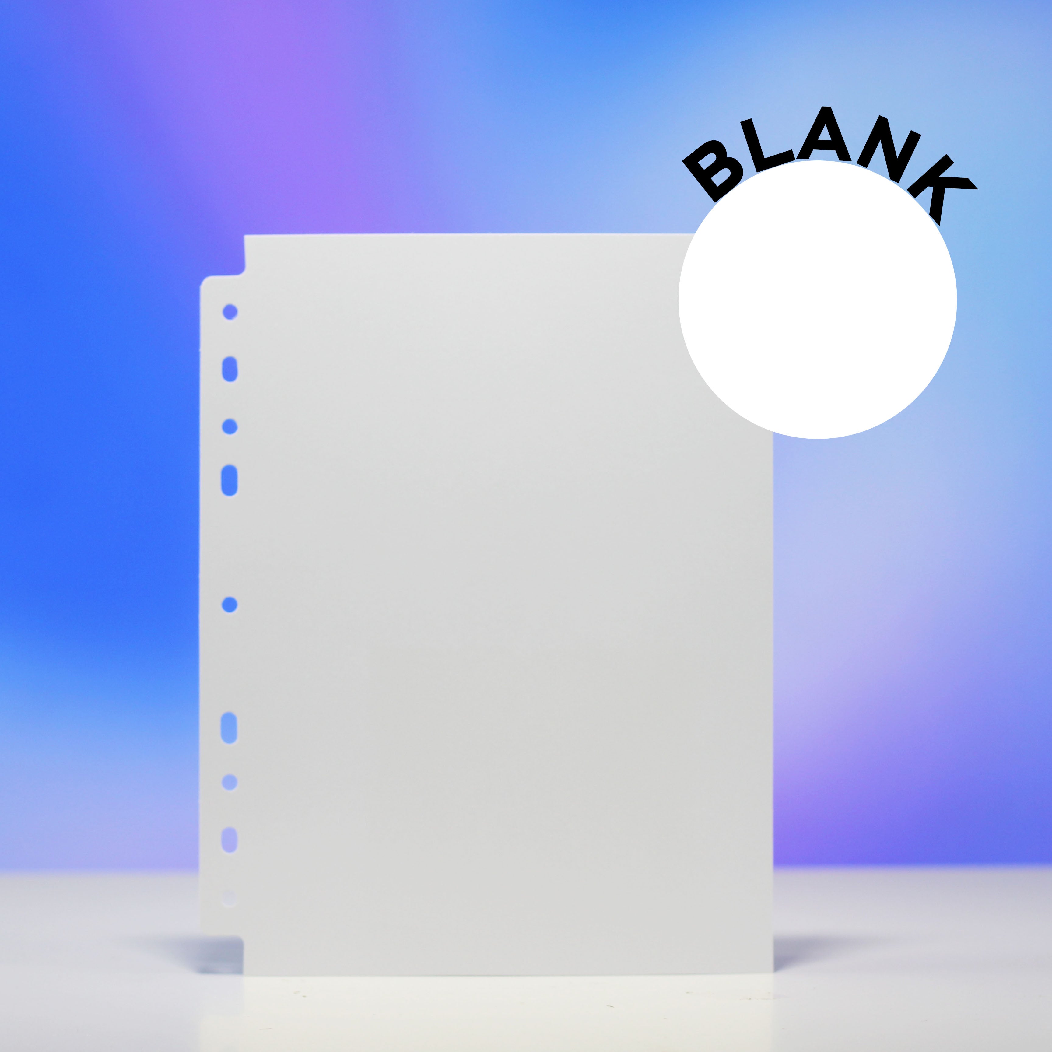 Custom A5 Pages - Blank Pattern - Prism Platinum