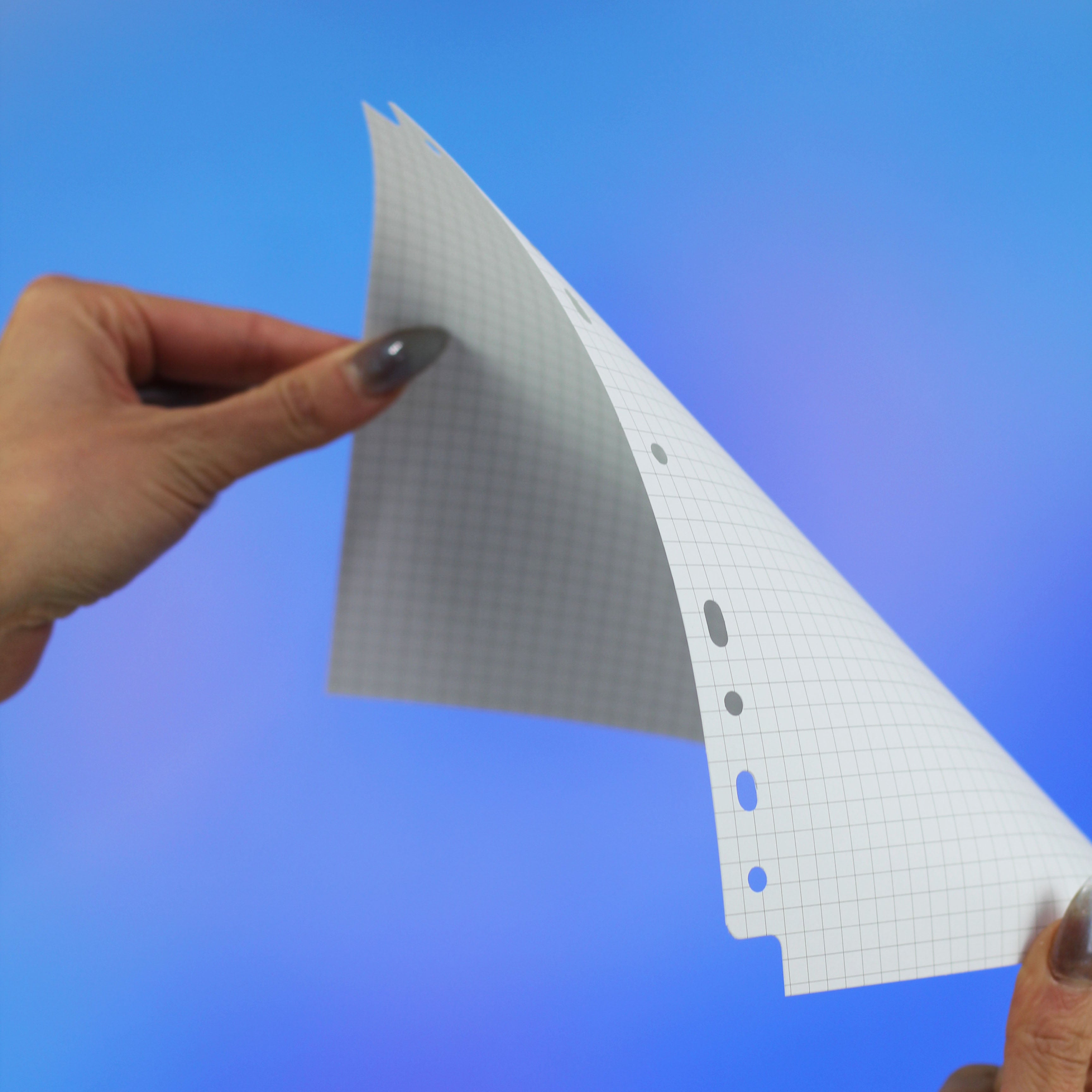 Custom A5 Pages - Dot Grid Pattern - Prism Platinum