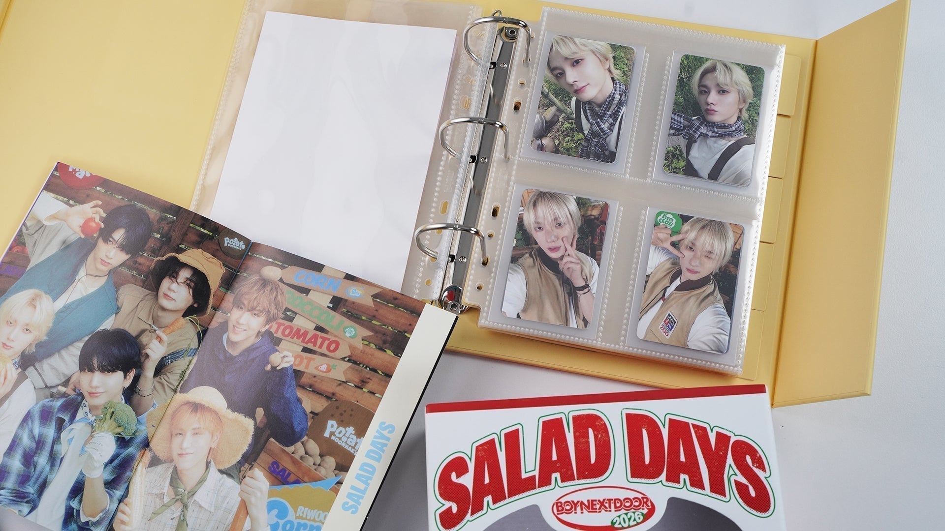 Toss up a 'SALAD DAYS' binder with BOYNEXTDOOR - 2026 SEASON'S GREETINGS