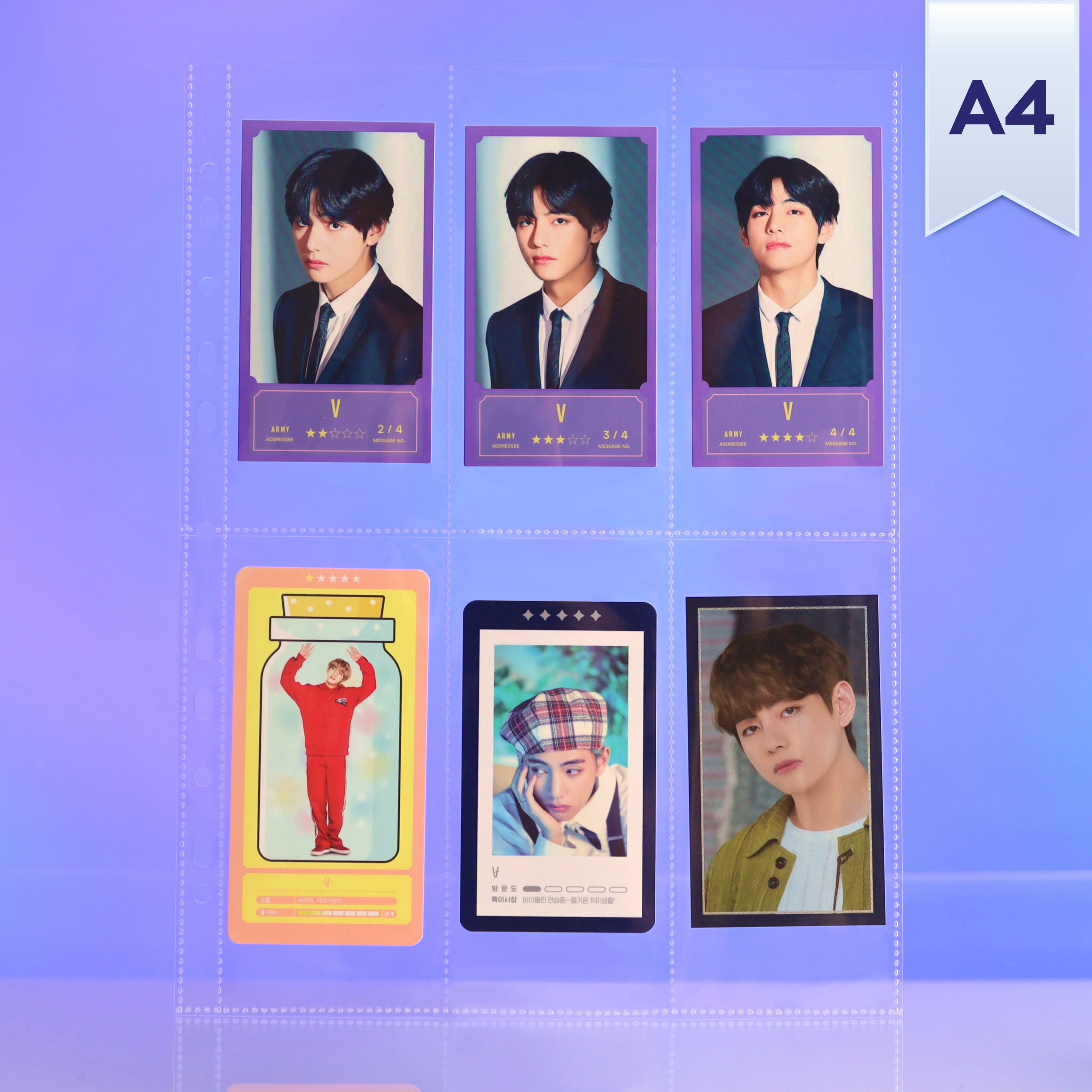 (World) [PRE-ORDER] Custom A4 6 Pocket Pages - Vertical