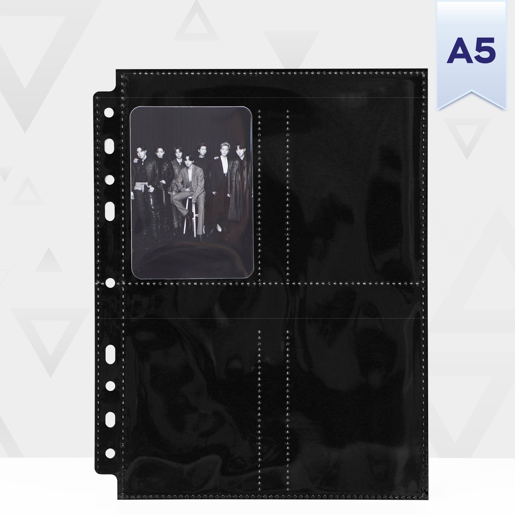 [PRE-ORDER] Custom A5 4-Pocket Pages - Standard Photocard - Black
