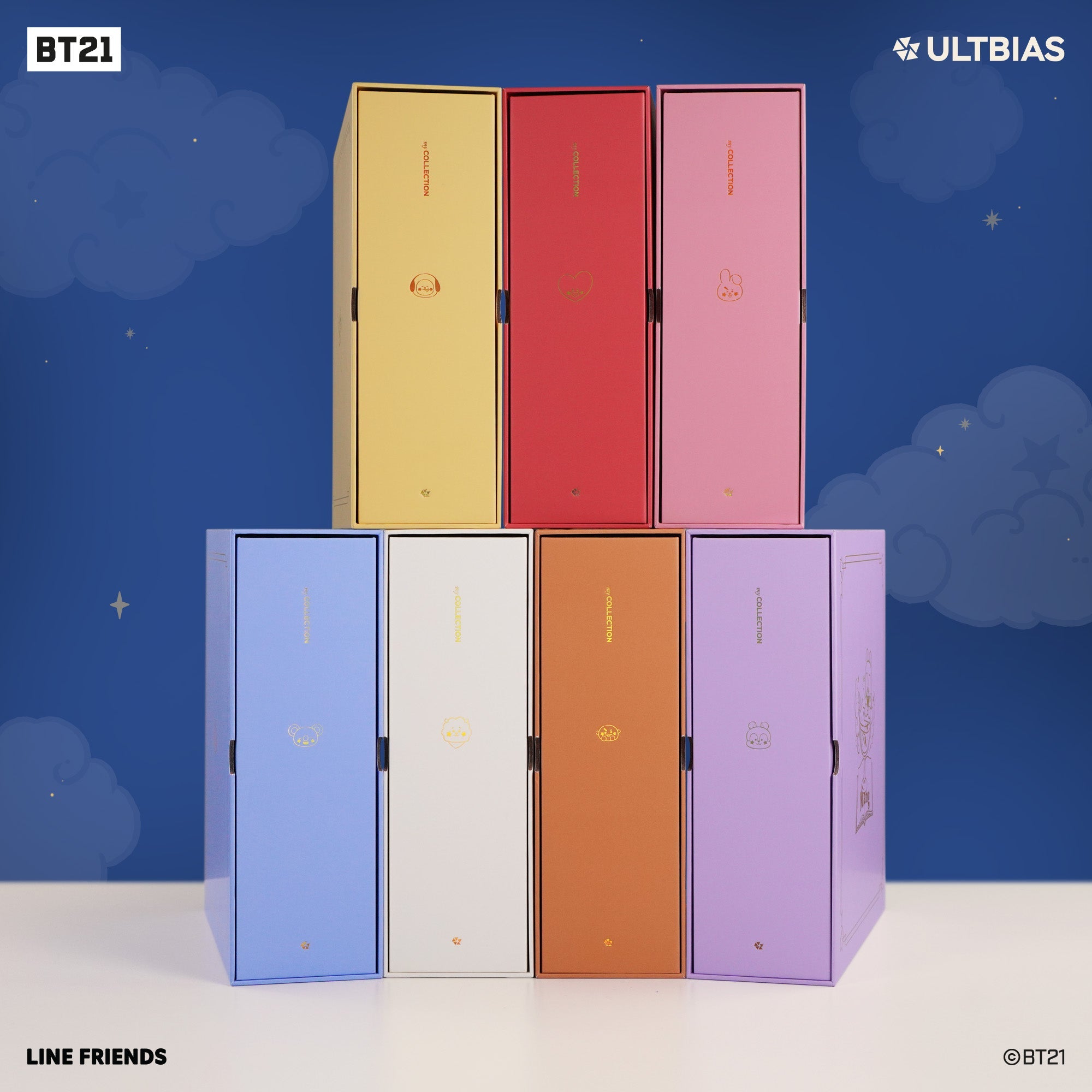 BT21 with ULTBIAS - COOKY - A5 myCOLLECTION - Complete Set