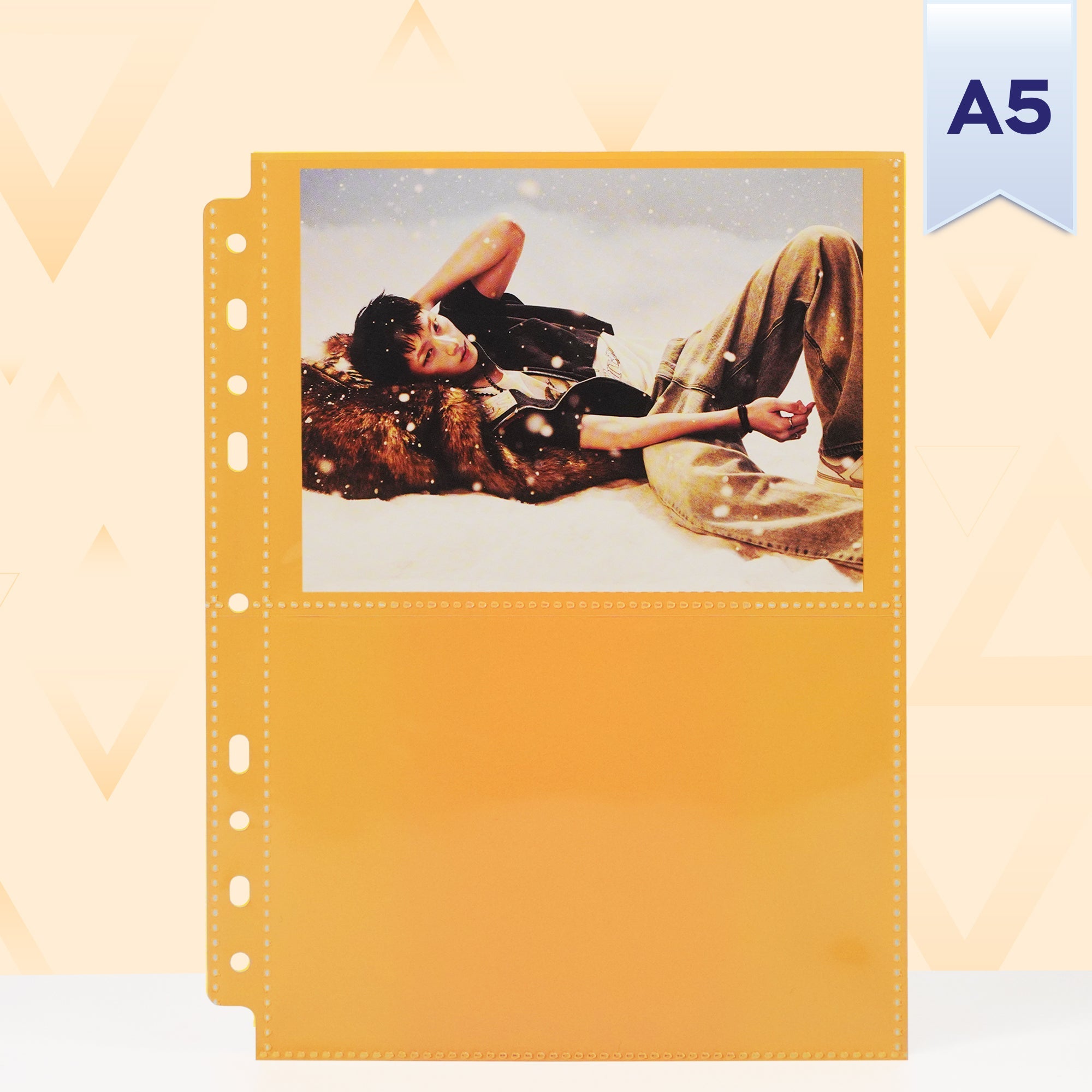 Custom A5 2-Pocket Pages - Postcard - Bunnies Coloured