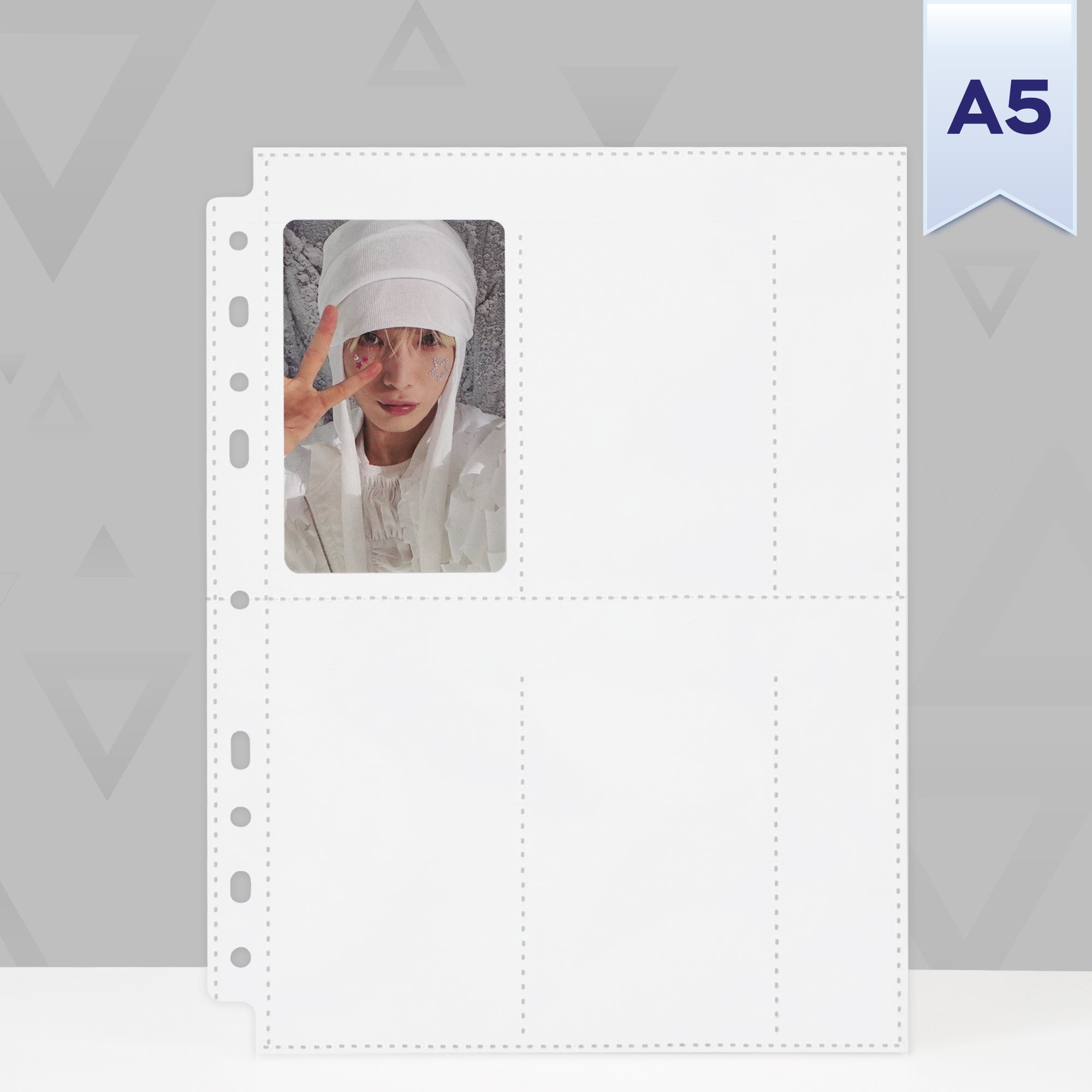 Custom A5 4-Pocket Pages - Slim + Note - B&W