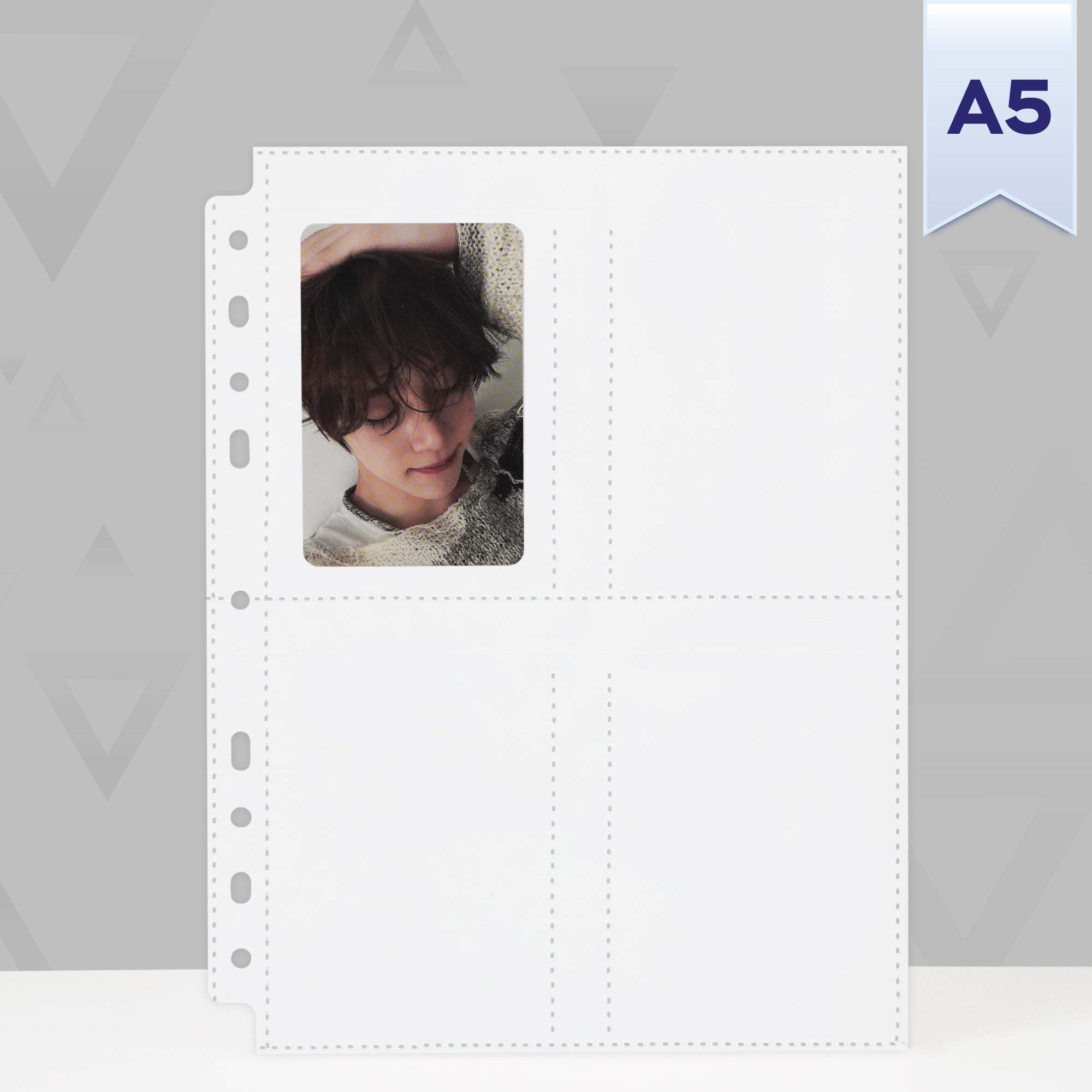 Custom A5 4-Pocket Pages - Standard Photocard - B&W