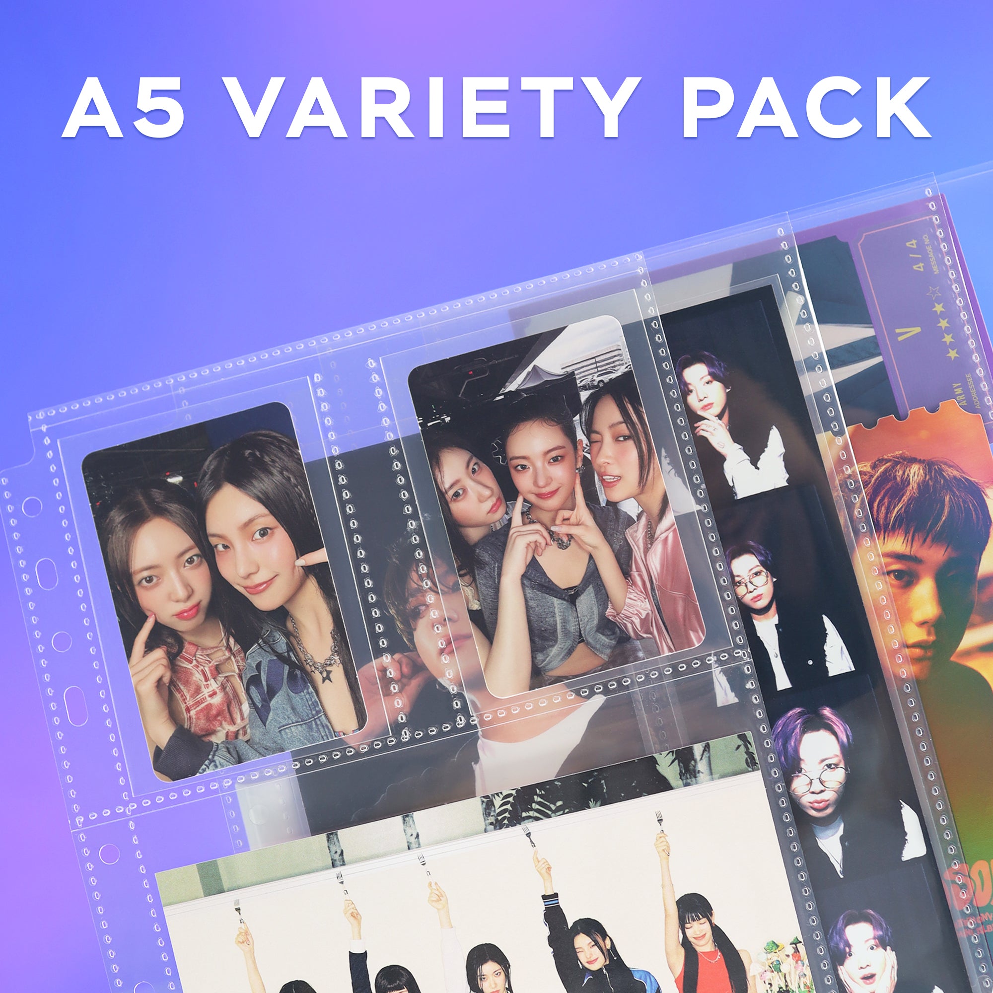 Custom A5 Pocket Pages - Variety Pack