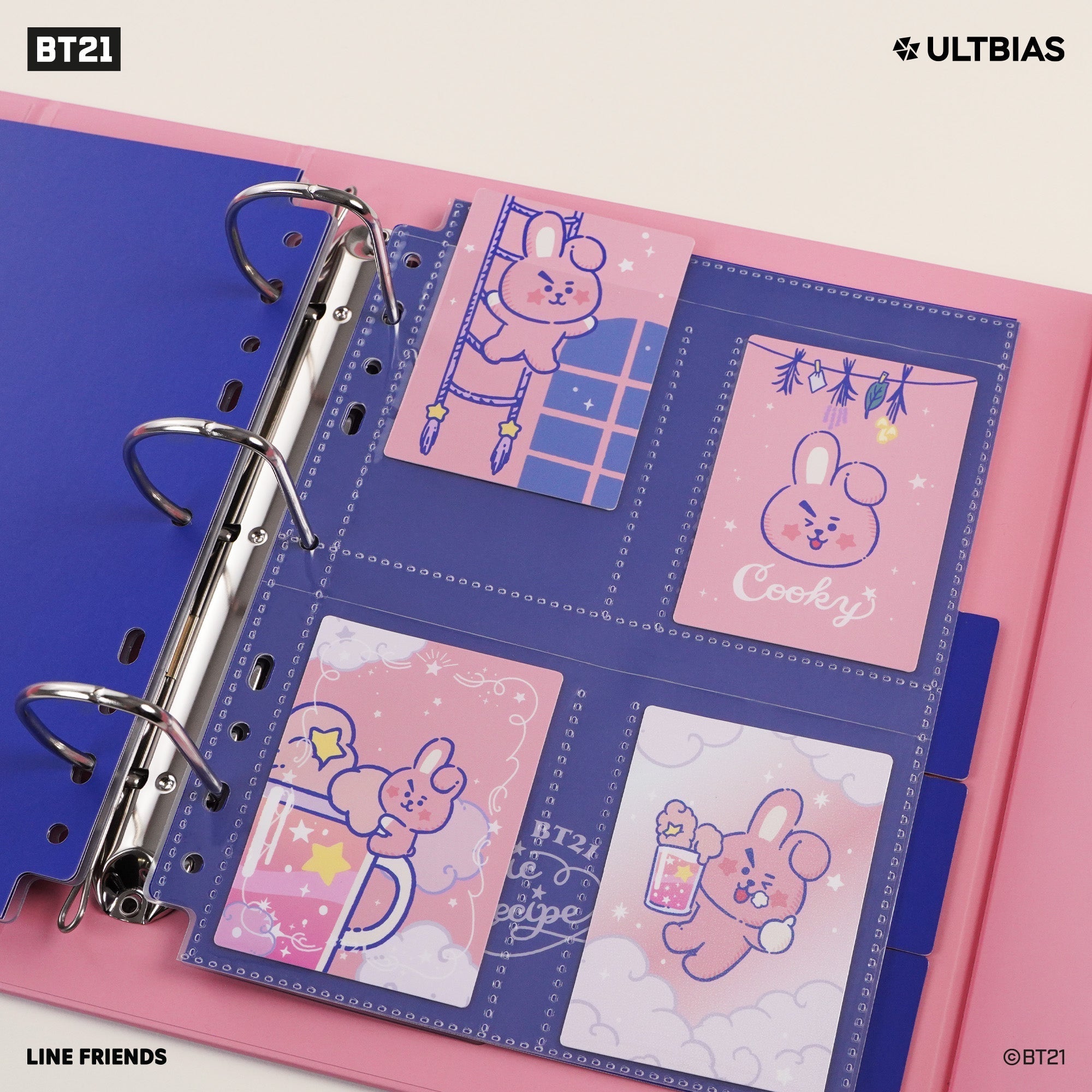 BT21 with ULTBIAS - COOKY - A5 myCOLLECTION - Complete Set
