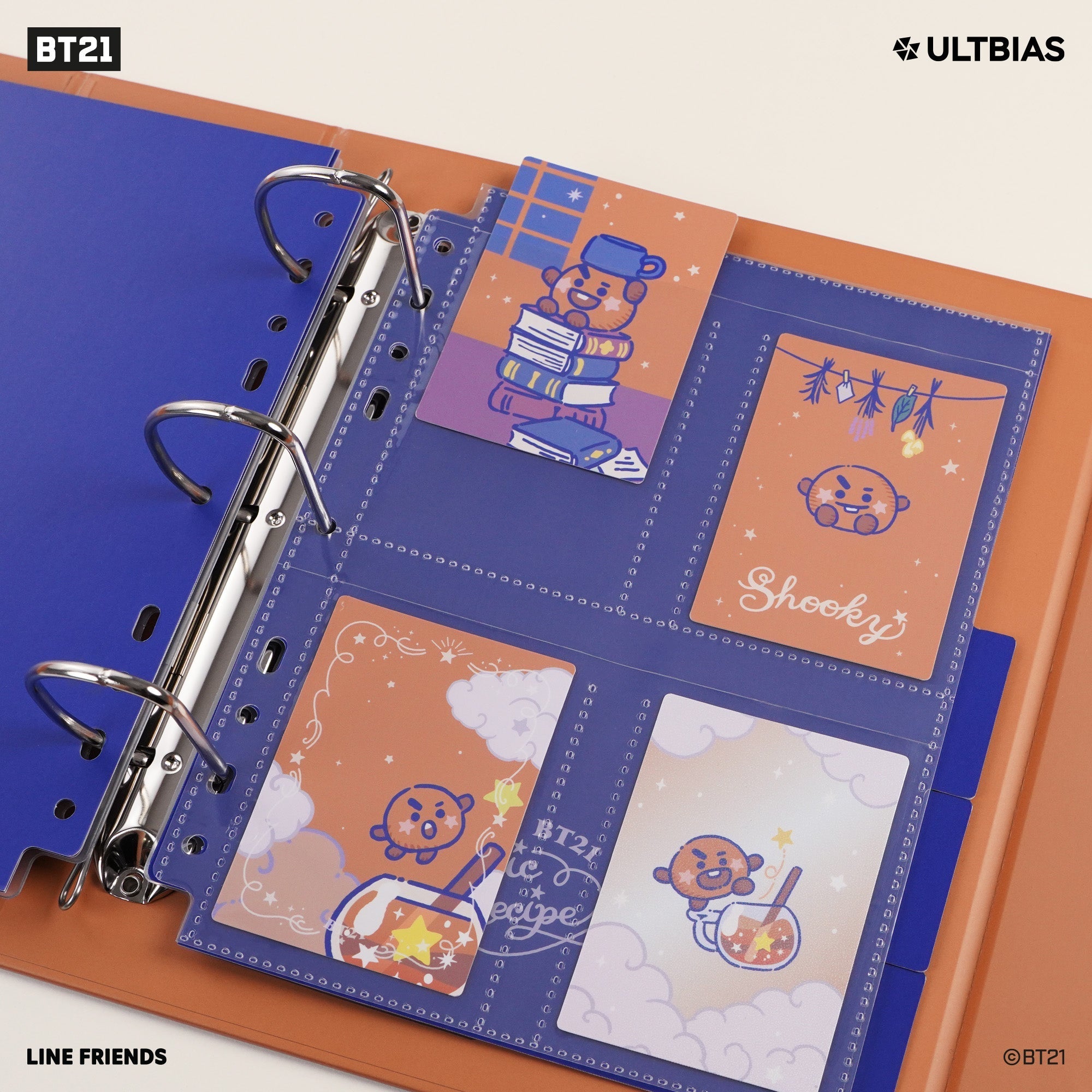 BT21 with ULTBIAS  - SHOOKY - A5 myCOLLECTION - Complete Set