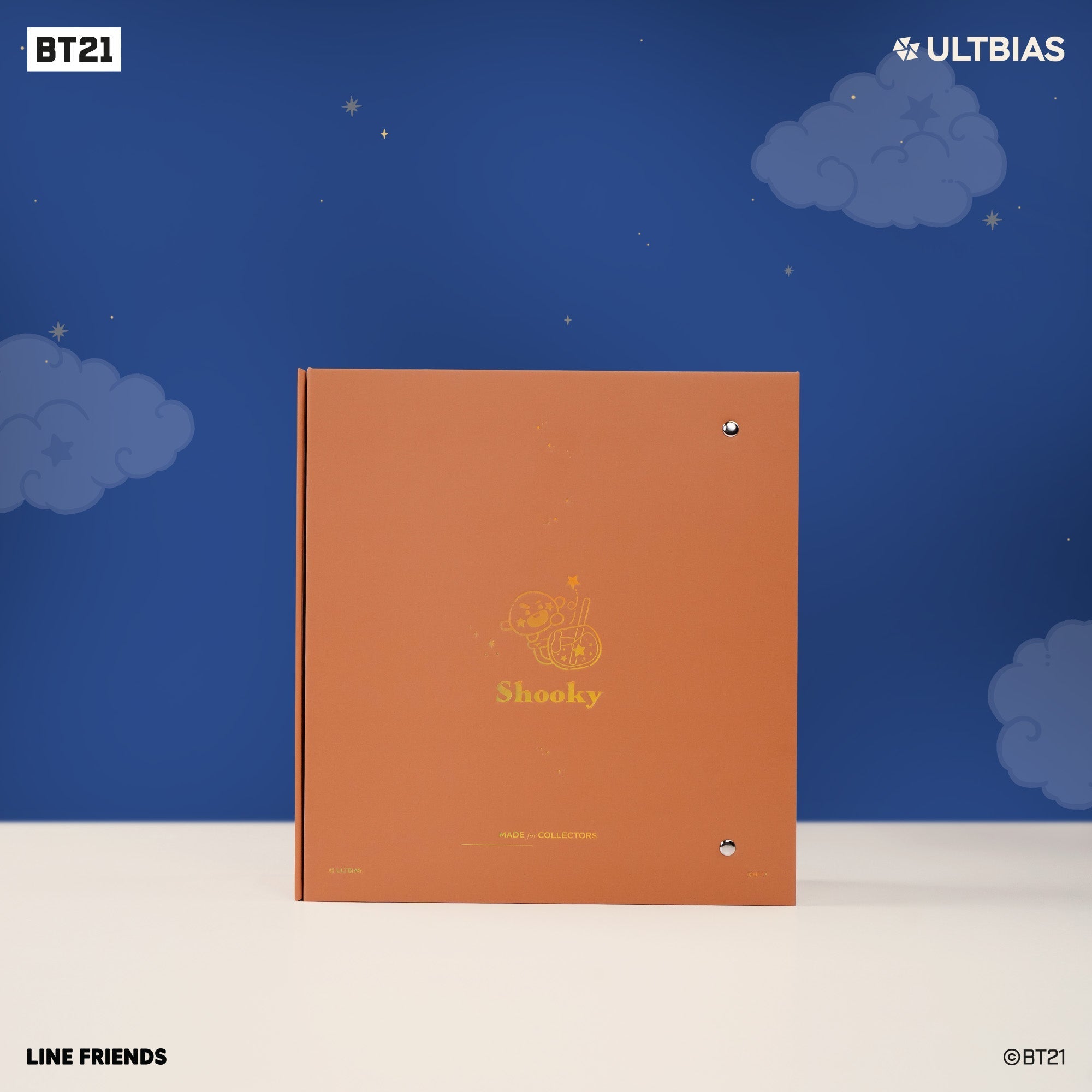 BT21 with ULTBIAS  - SHOOKY - A5 myCOLLECTION - Complete Set