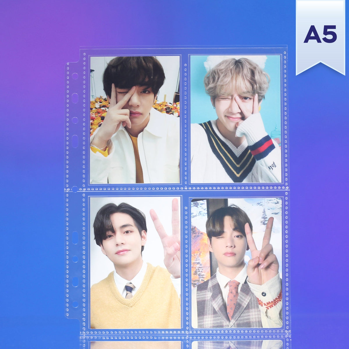 [PRE-ORDER] Custom A5 4-Pocket Pages - Mini Tour - Clear