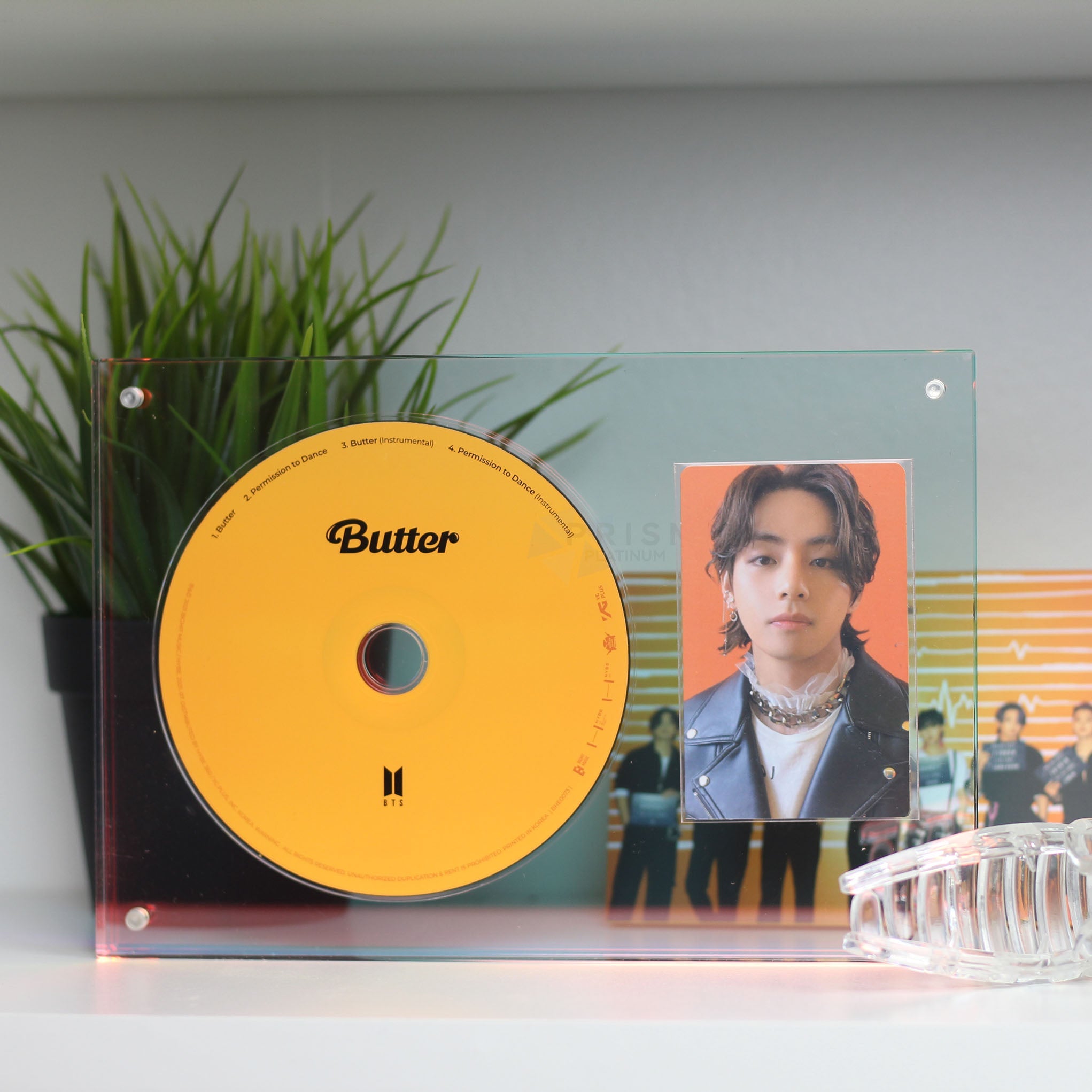 Acrylic Disc Frame - Holographic - Prism Platinum