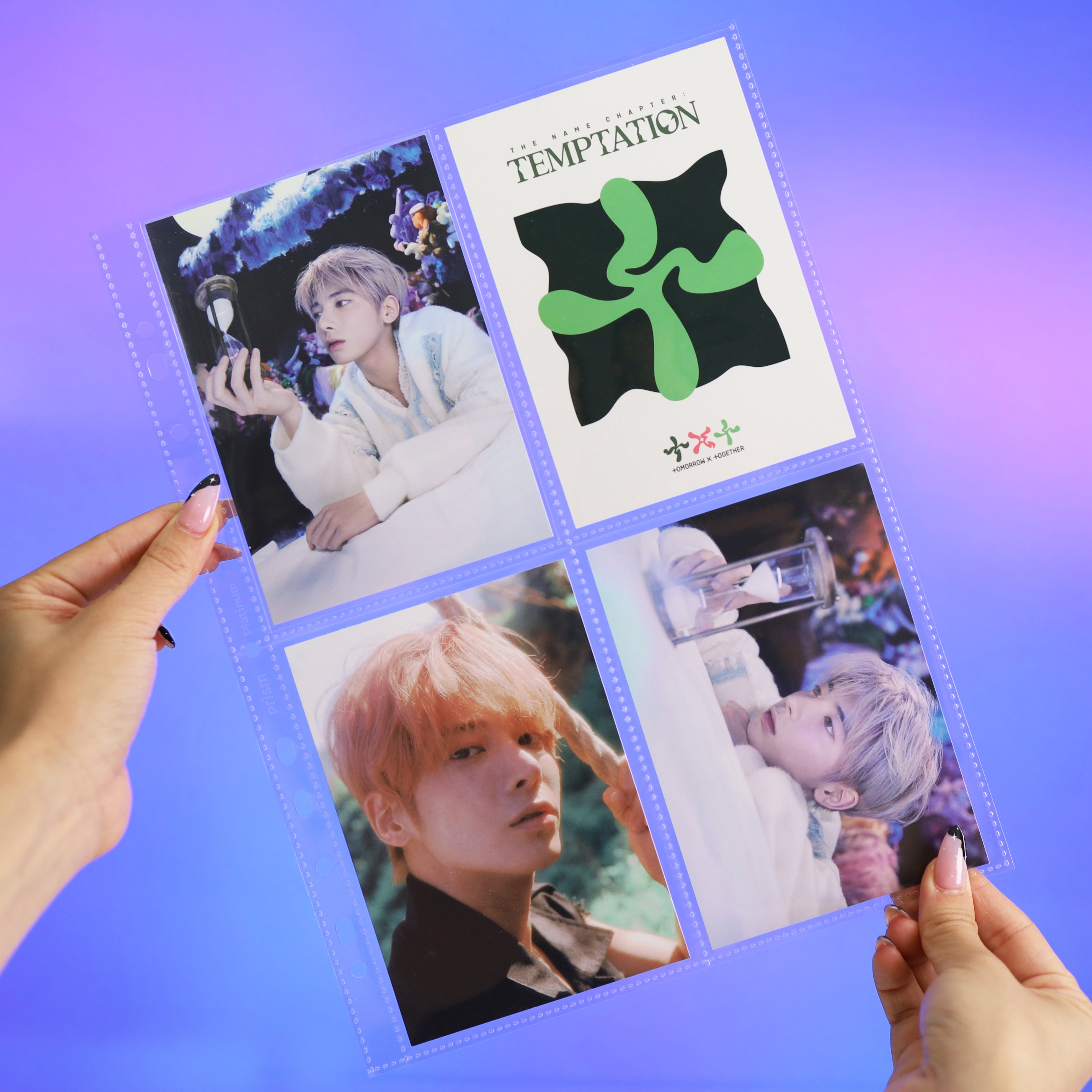 [PRE-ORDER] Custom A4 4-Pocket Pages - Prism Platinum