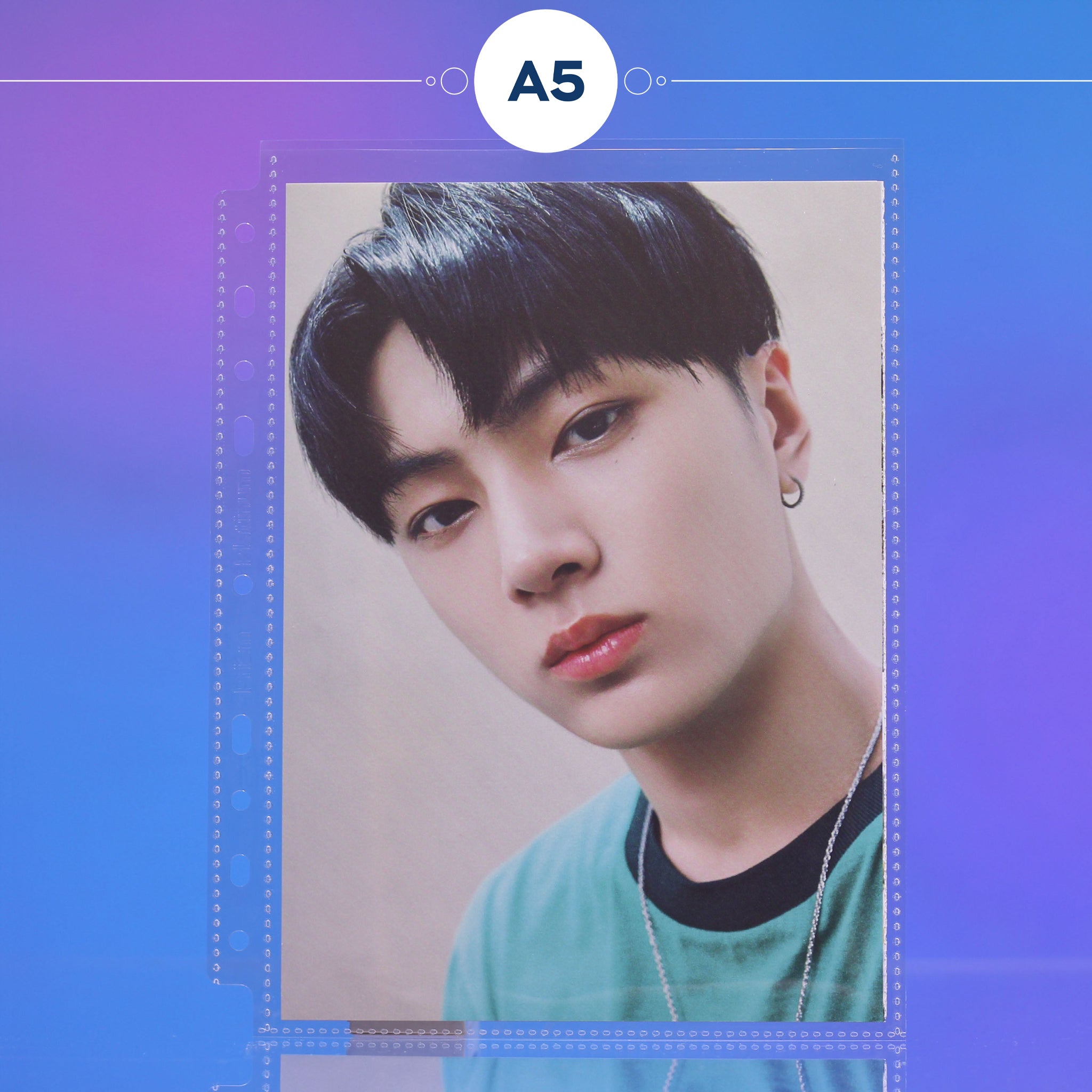 [Version 2] Custom A5 pages - 1-Pocket - Mini Poster - Prism Platinum