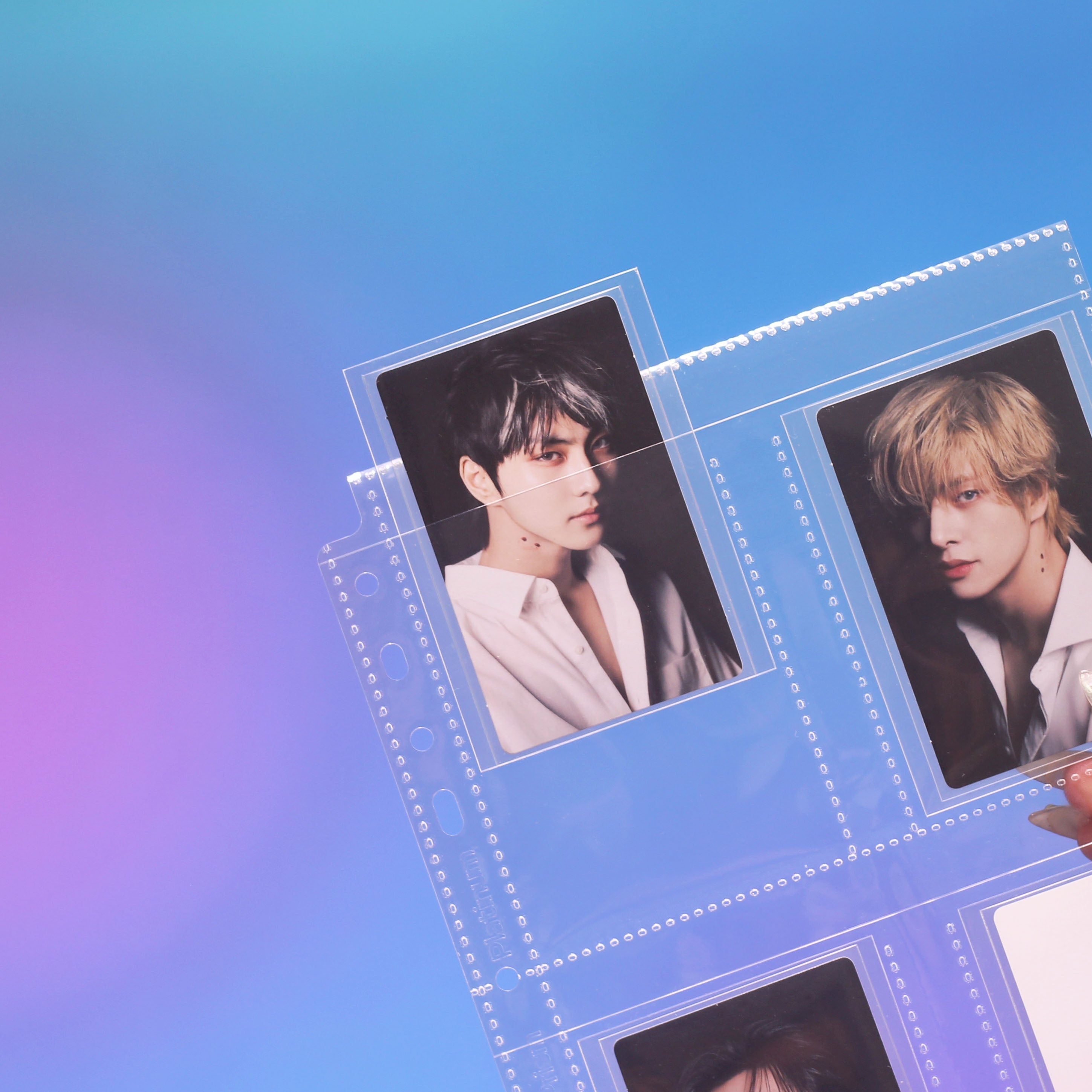 [Version 2] Custom A5 pages - 4-Pocket - Standard Photocard - Prism Platinum
